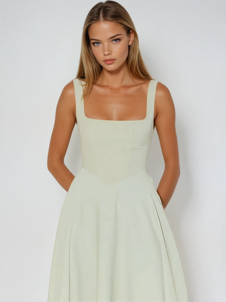 Elegantes Damen Midikleid für den Herbst (2)