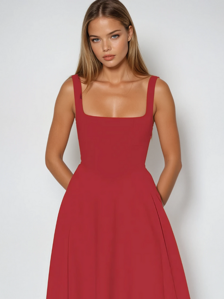 Elegantes Damen Midikleid für den Herbst (20)