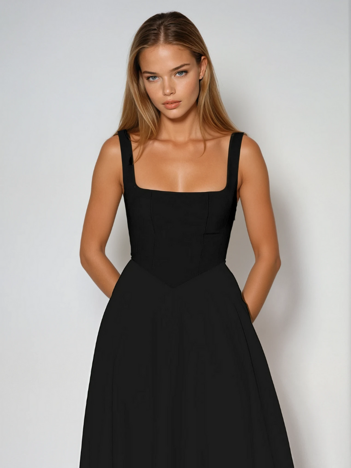 Elegantes Damen Midikleid für den Herbst (5)