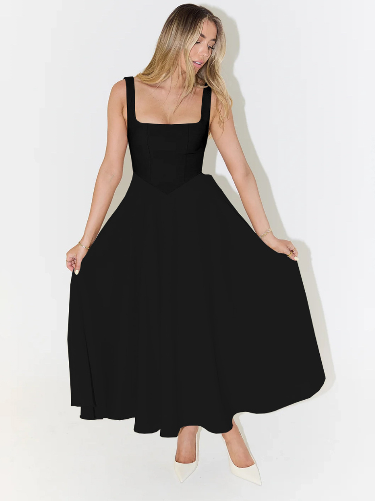 Elegantes Damen Midikleid für den Herbst (6)