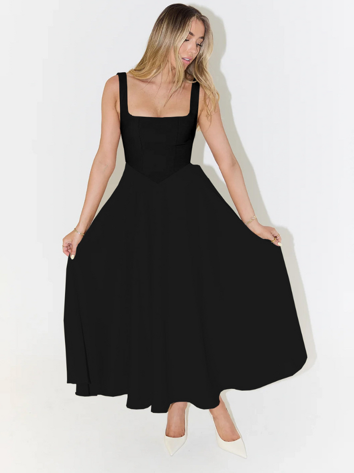 Elegantes Damen Midikleid für den Herbst (6)