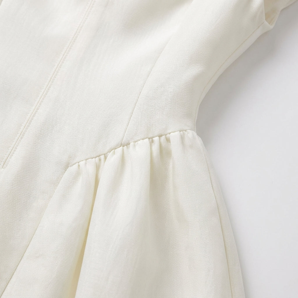Elegantes Damen Midikleid mit Kapselärmel für Hochzeitsgäste und festliche Anlässe (5)