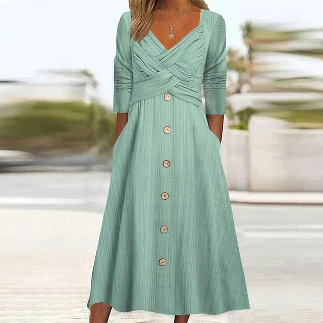 Elegantes Damen Sommerkleid in Grün