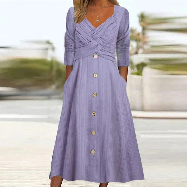 Elegantes Damen Sommerkleid in Lila
