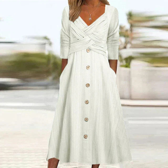 Elegantes Damen Sommerkleid in Weiß
