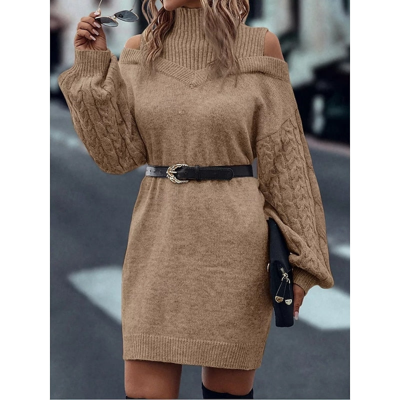 Elegantes Damen-Strickkleid für festliche Abende (2)