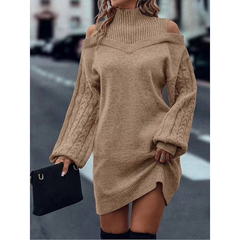Elegantes Damen-Strickkleid für festliche Abende (3)