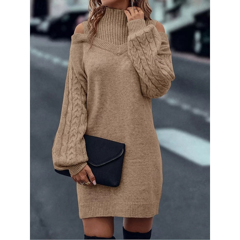 Elegantes Damen-Strickkleid für festliche Abende (4)