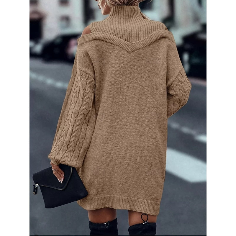 Elegantes Damen-Strickkleid für festliche Abende (5)