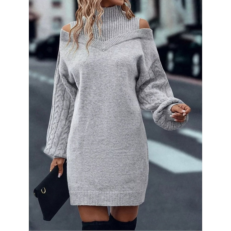 Elegantes Damen-Strickkleid für festliche Abende (9)