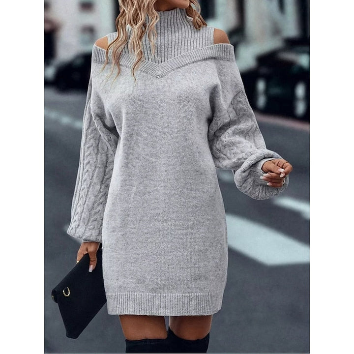 Elegantes Damen-Strickkleid für festliche Abende (9)