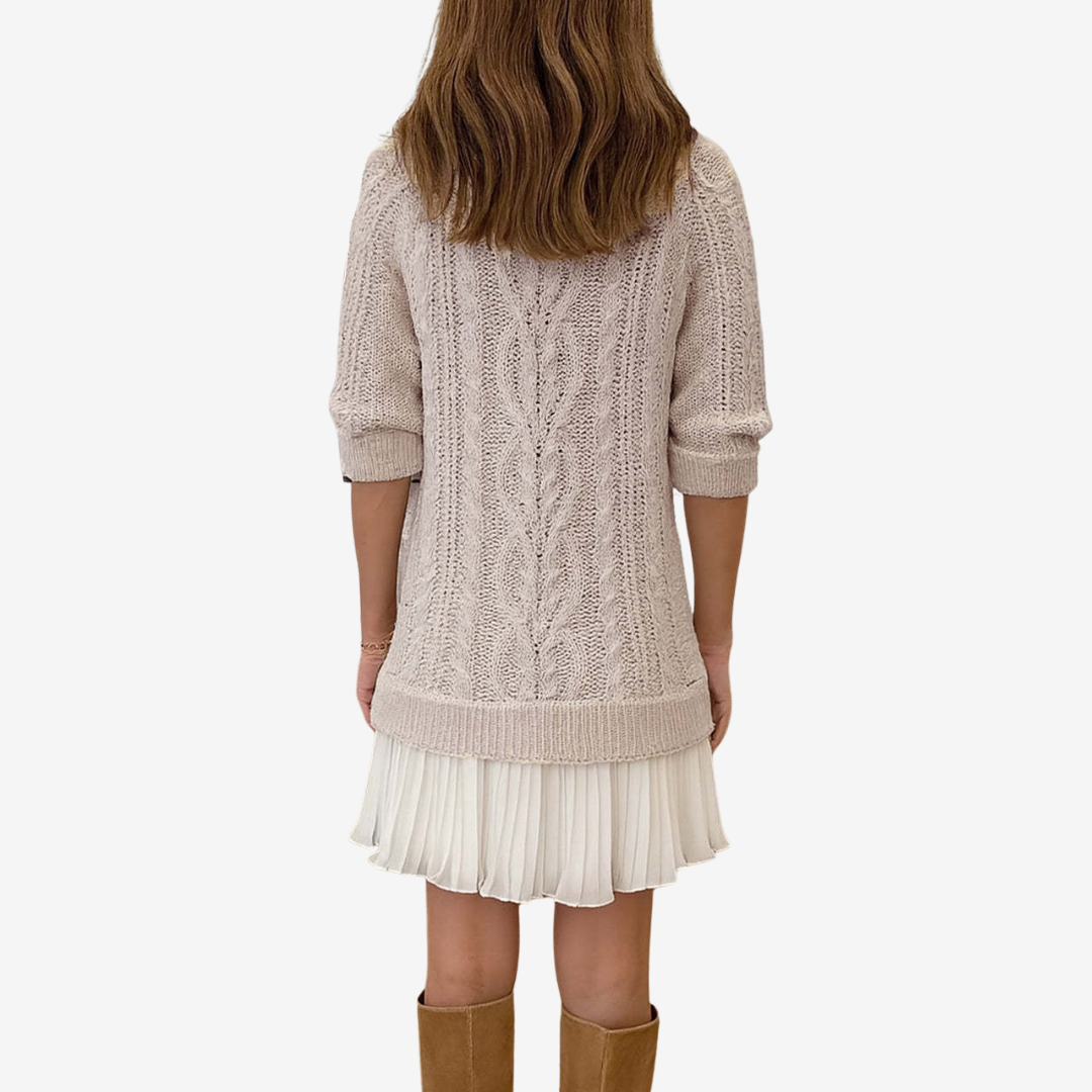 Elegantes Damen Strickkleid für festliche Herbsttage (3)