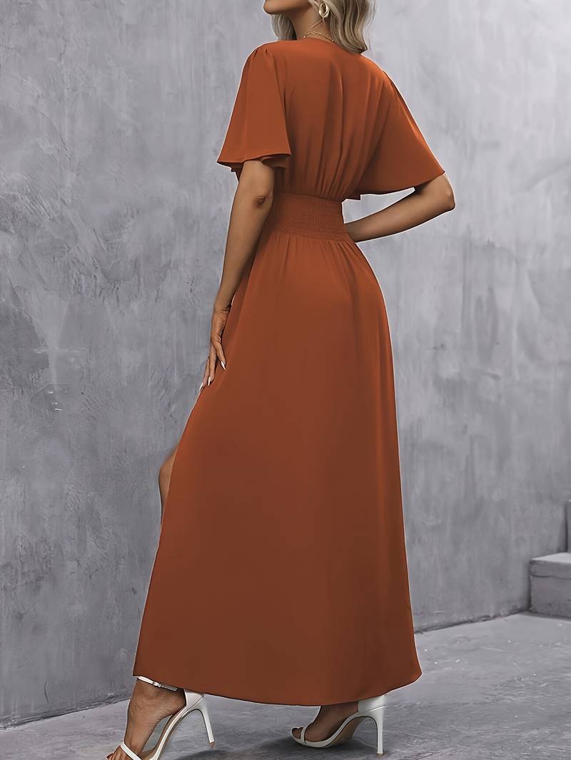 Elegantes Kleid mit Rüschen für Hochzeitsgäste (3)