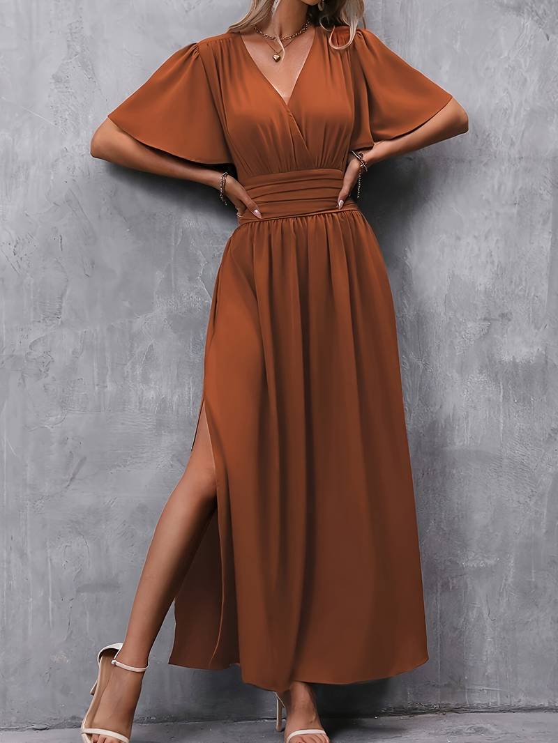 Elegantes Kleid mit Rüschen für Hochzeitsgäste (4)