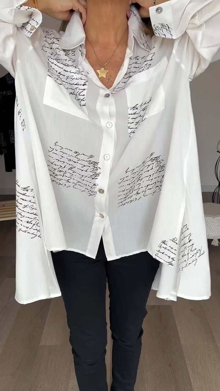 Elegantes Kunstdruck Hemd (4)
