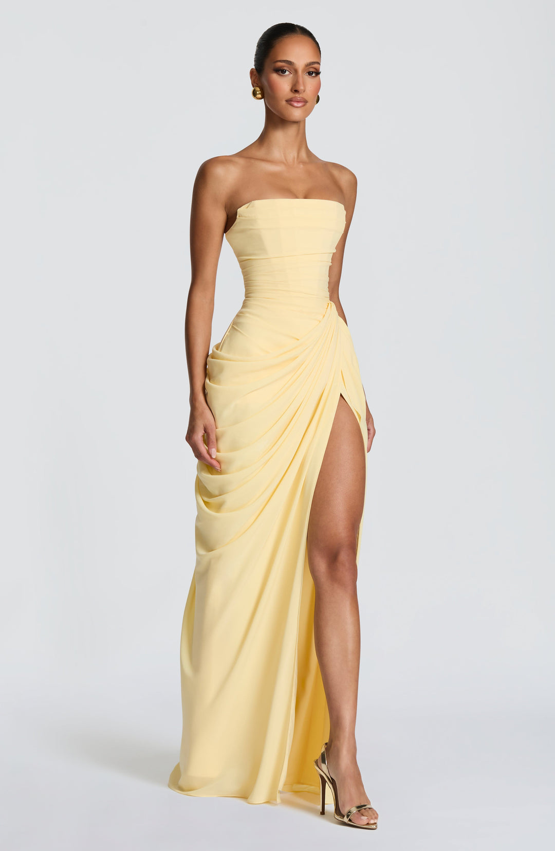 Elegantes Langes Abendkleid für Damen mit Raffung (4)