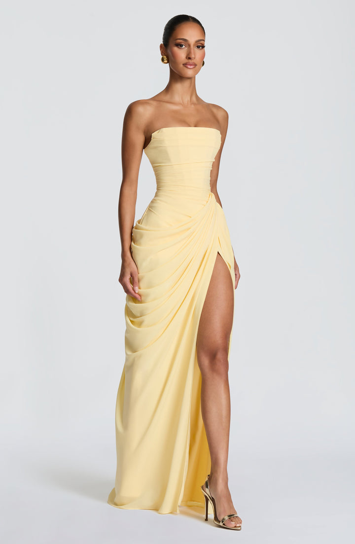 Elegantes Langes Abendkleid für Damen mit Raffung (4)