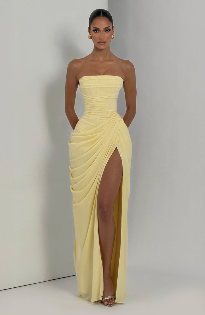 Elegantes Langes Abendkleid für Damen mit Raffung (8)