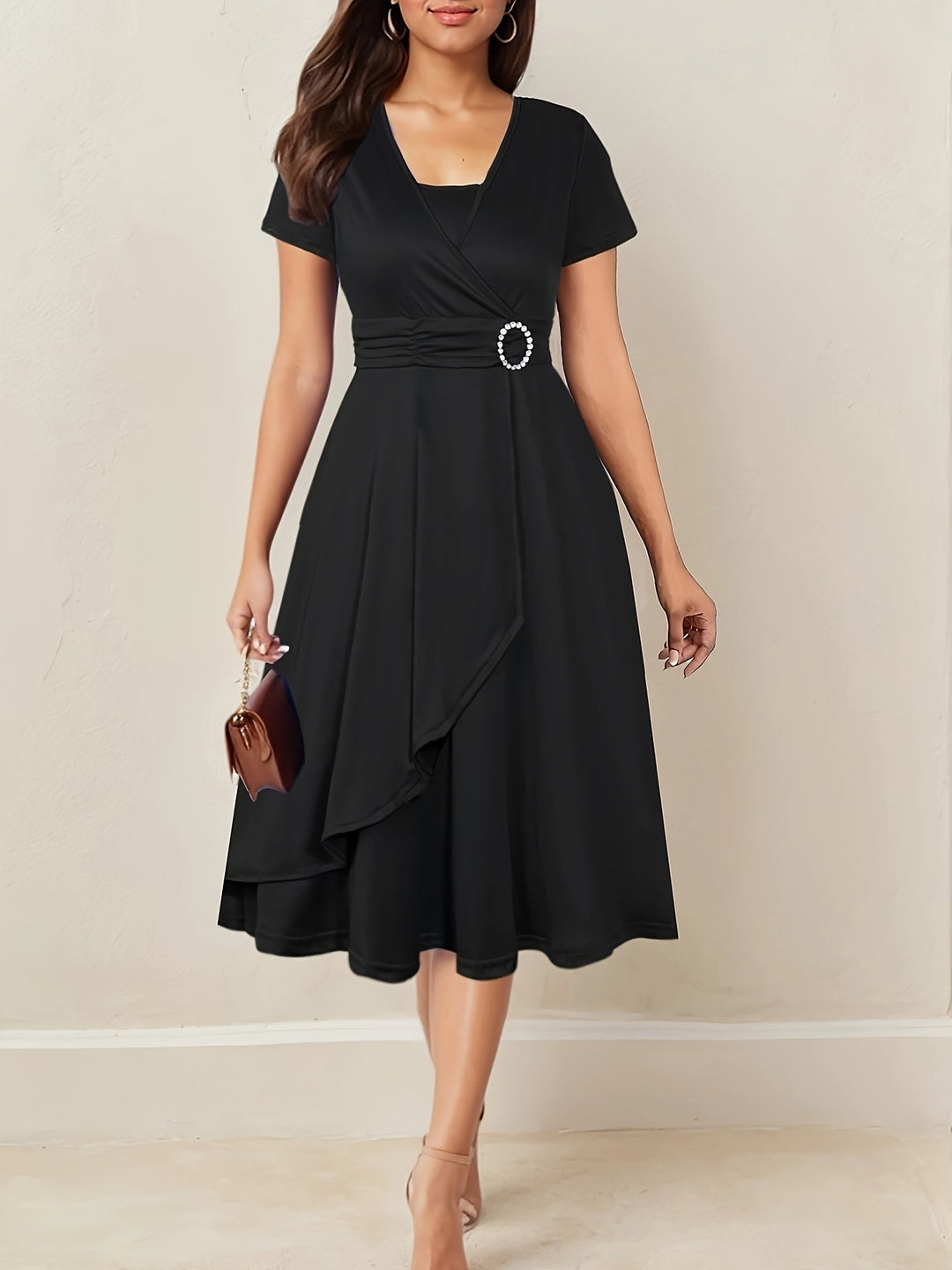 Elegantes Maxikleid für Hochzeiten in Schwarz
