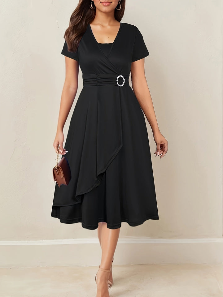 Elegantes Maxikleid für Hochzeiten in Schwarz