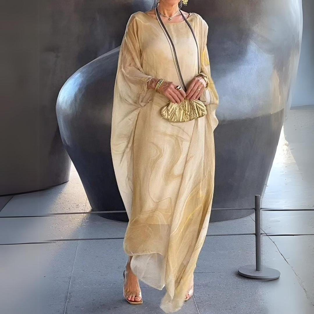 Elegantes Maxikleid für Hochzeitsgäste in Gelb (Fast ausverkauft)