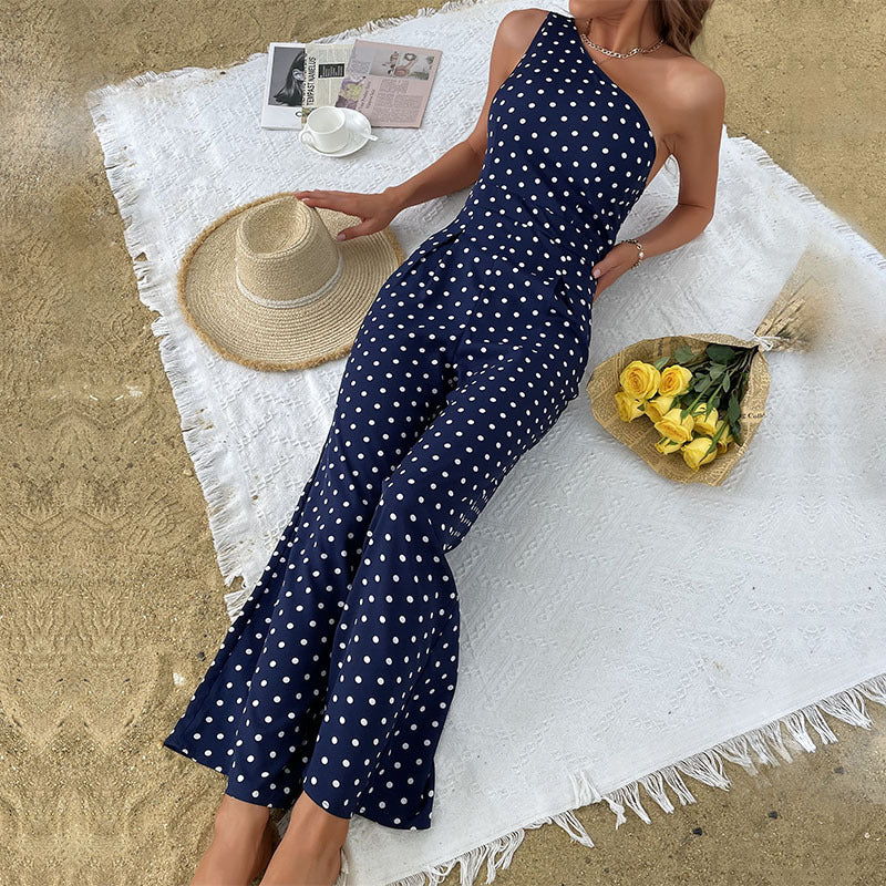 Elegantes Polka-Punkt-Maxikleid für den Sommer (2)