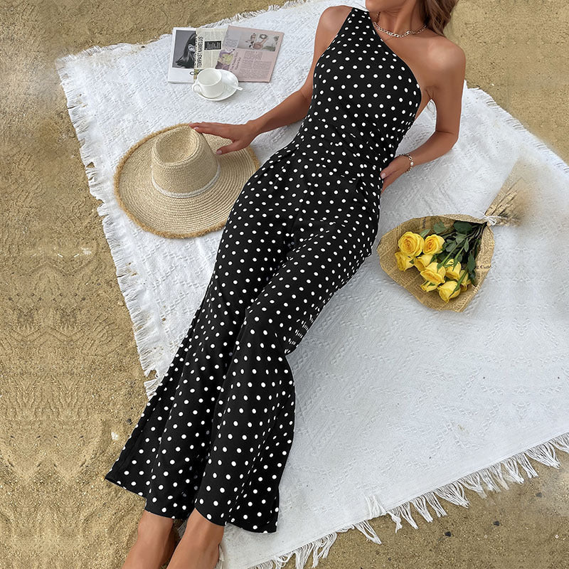 Elegantes Polka-Punkt-Maxikleid für den Sommer (3)