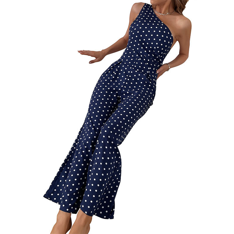 Elegantes Polka-Punkt-Maxikleid für den Sommer (5)