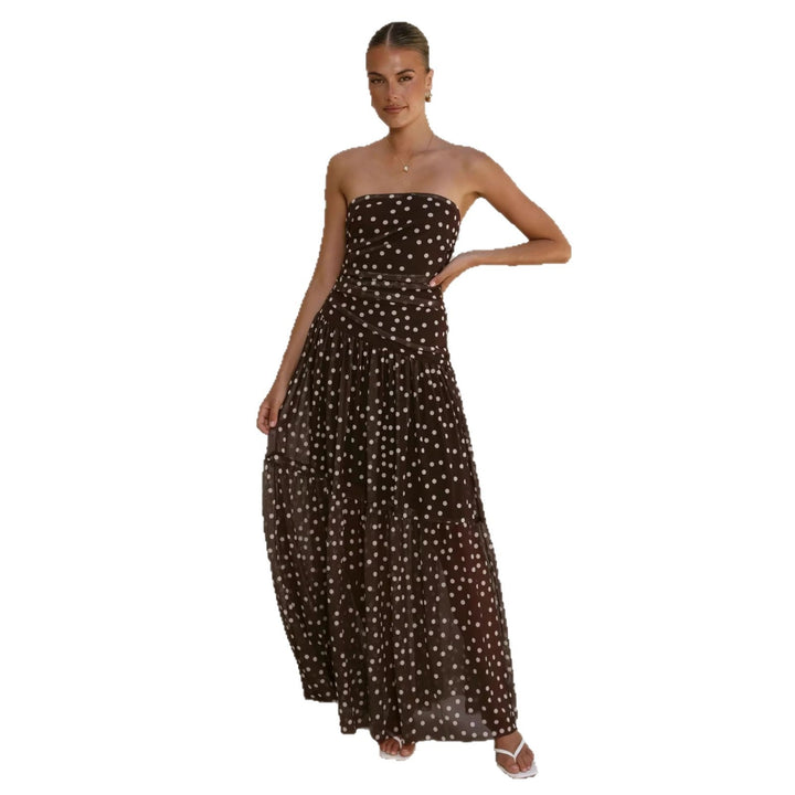 Elegantes Pünktchen-Maxikleid (5)
