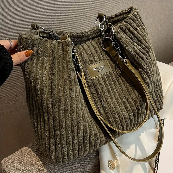 Nora Strandtasche aus Baumwoll-Kord foto 1
