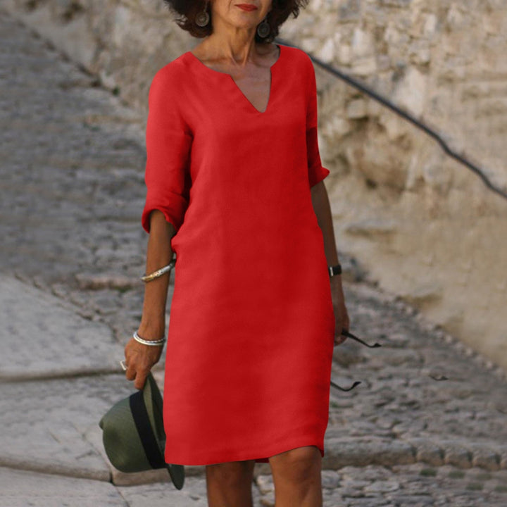 Festliches Damen Kleid für Hochzeitsgäste in Rot