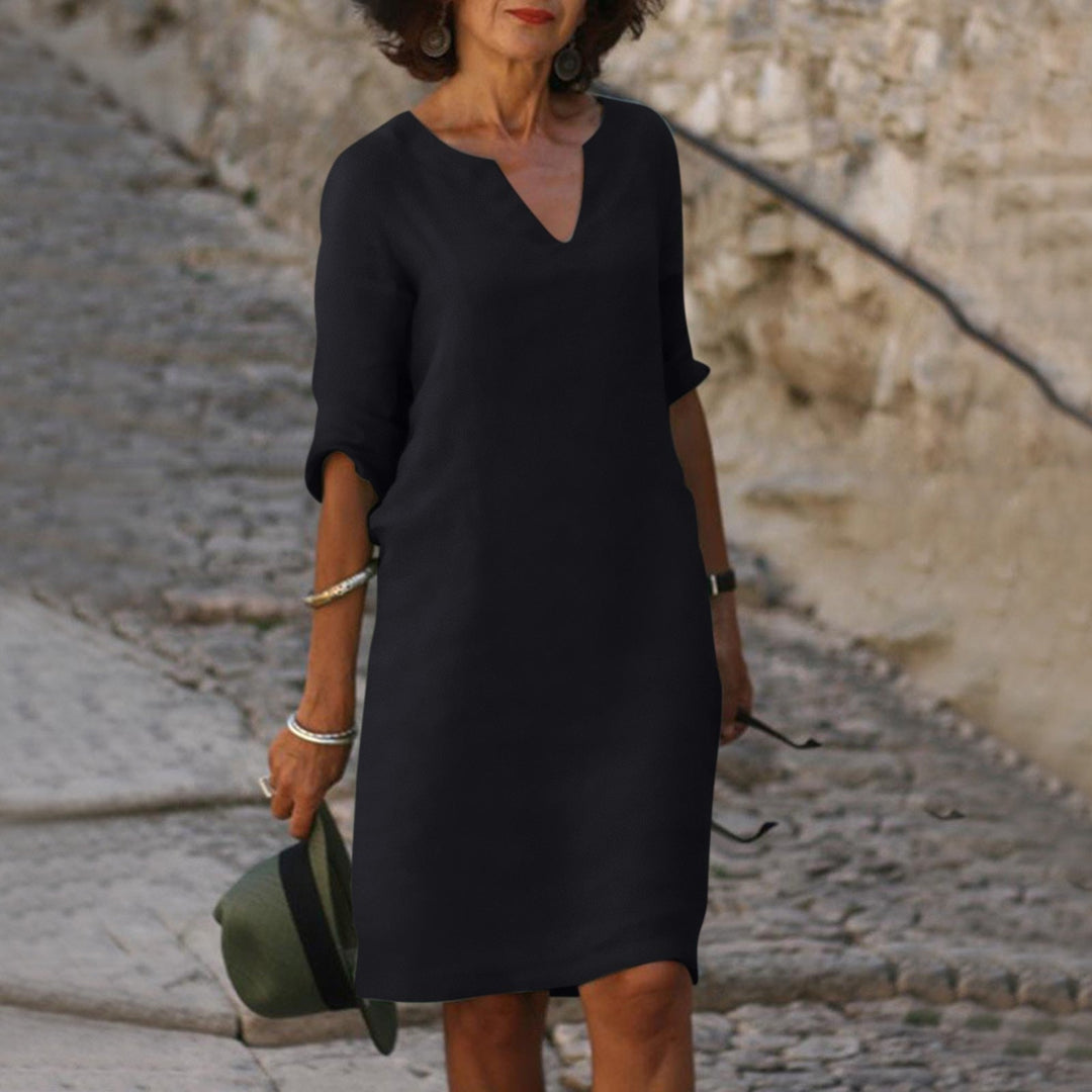 Festliches Damen Kleid für Hochzeitsgäste in Schwarz