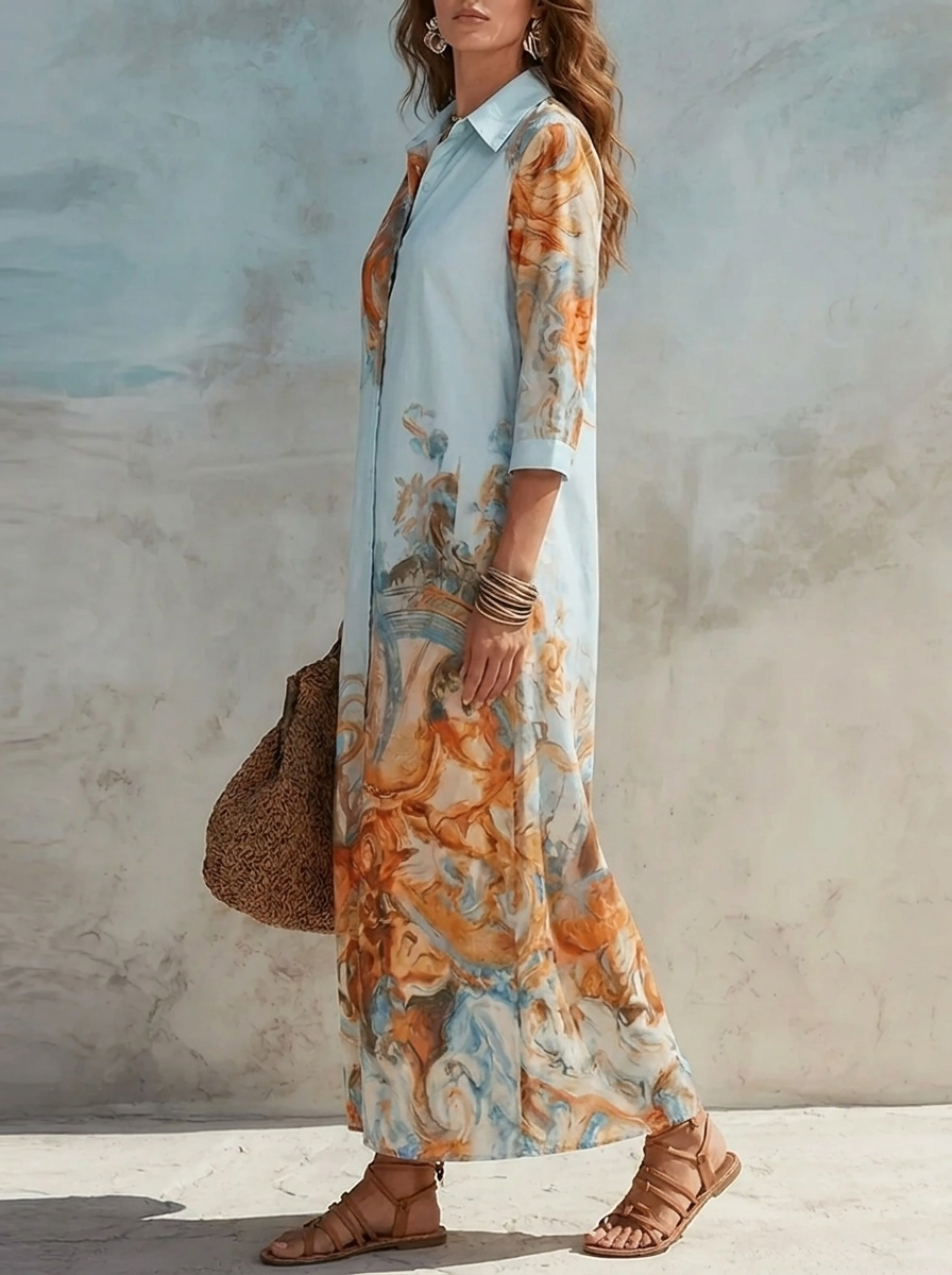 Festliches Damen-Maxikleid im Paisley-Stil für Herbst (3)