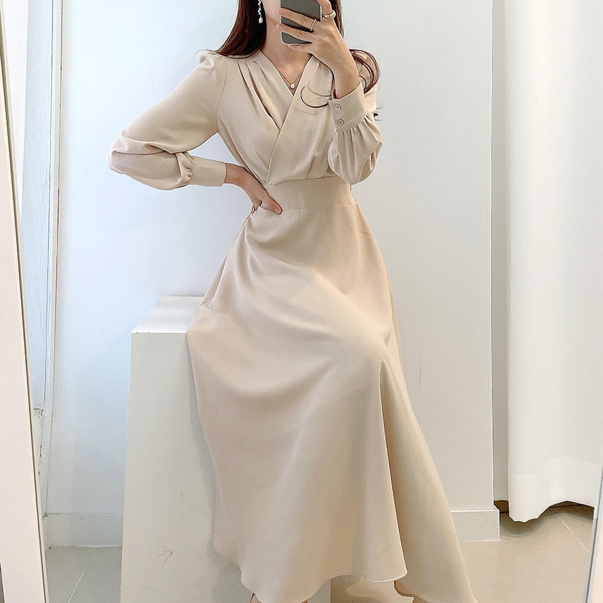 Festliches Damen Strickkleid A-Linie