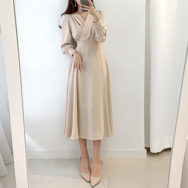 Festliches Damen Strickkleid A-Linie (4)