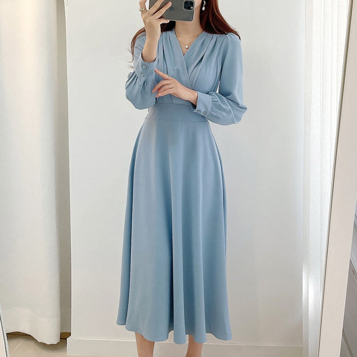 Festliches Damen Strickkleid A-Linie (7)