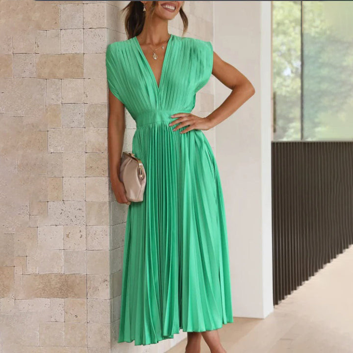 Festliches Kleid für Damen Elegant Bequem in Grün 1