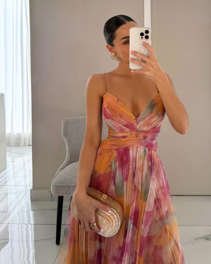 Florale Maxikleid für Hochzeitsgäste im Sommer (2)