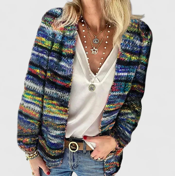Gemütliche Damen Strickjacke für den Alltag in Blau