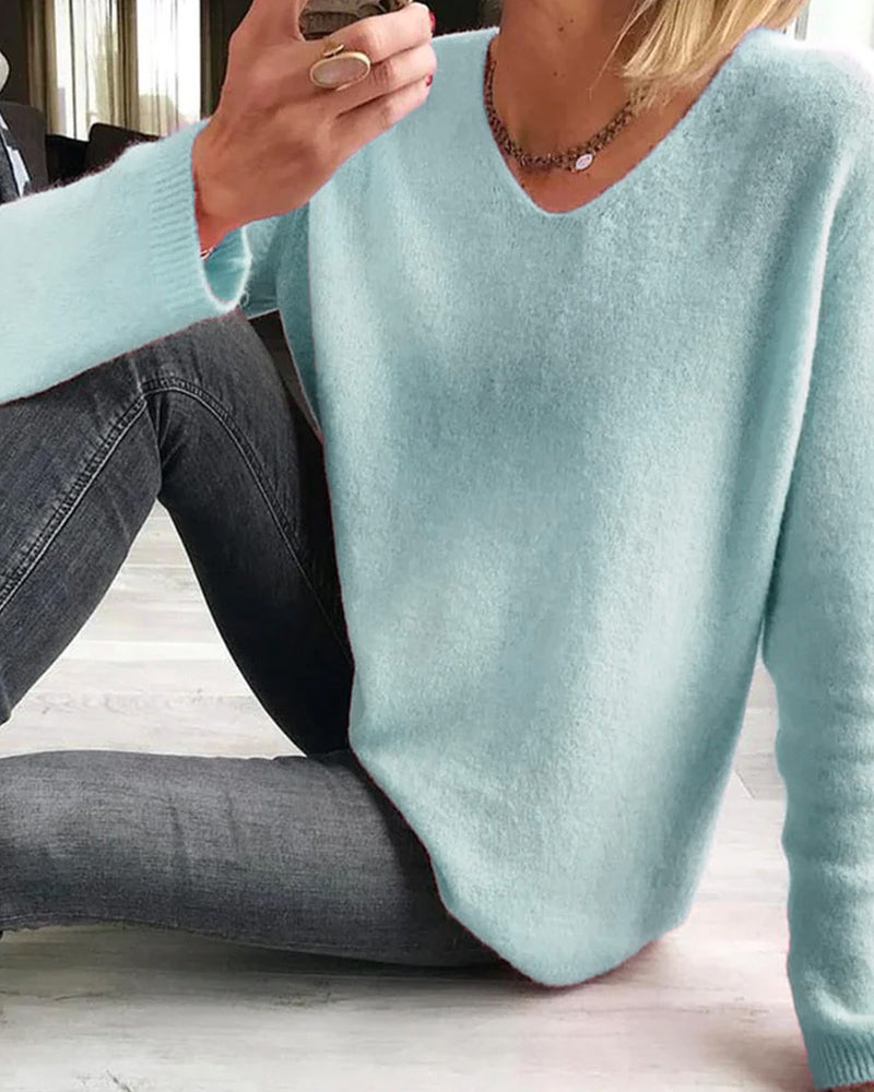 Gemütliches Damen Sweatshirt aus Baumwolle zum Alltag (3)