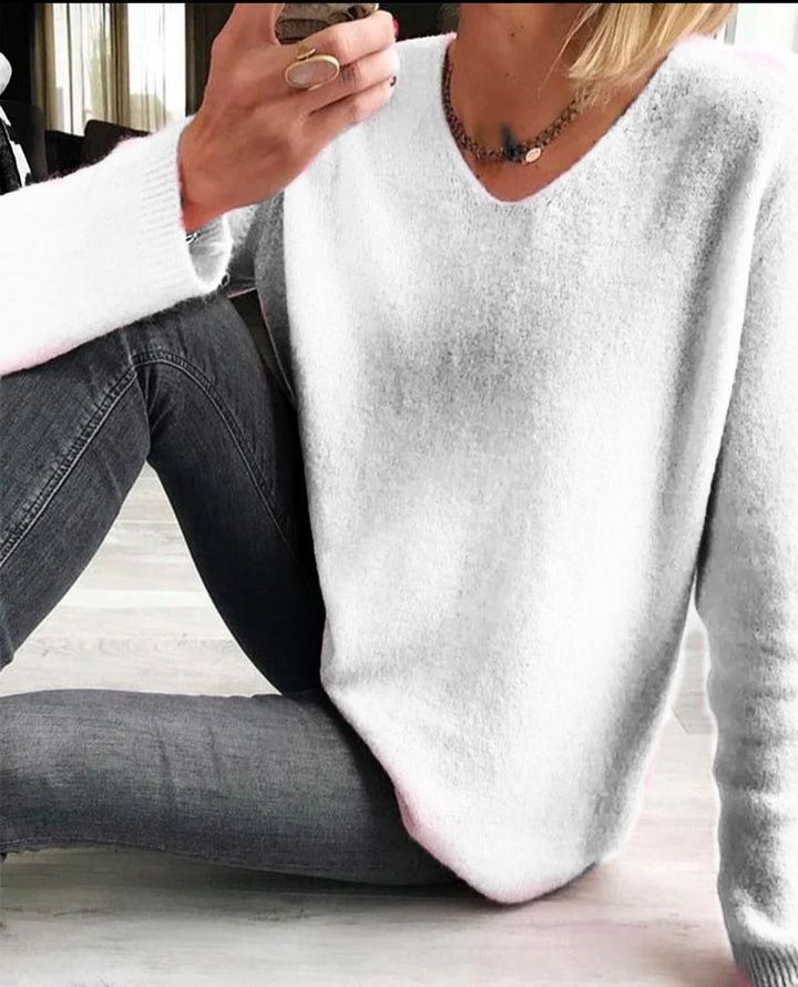 Gemütliches Damen Sweatshirt aus Baumwolle zum Alltag (7)
