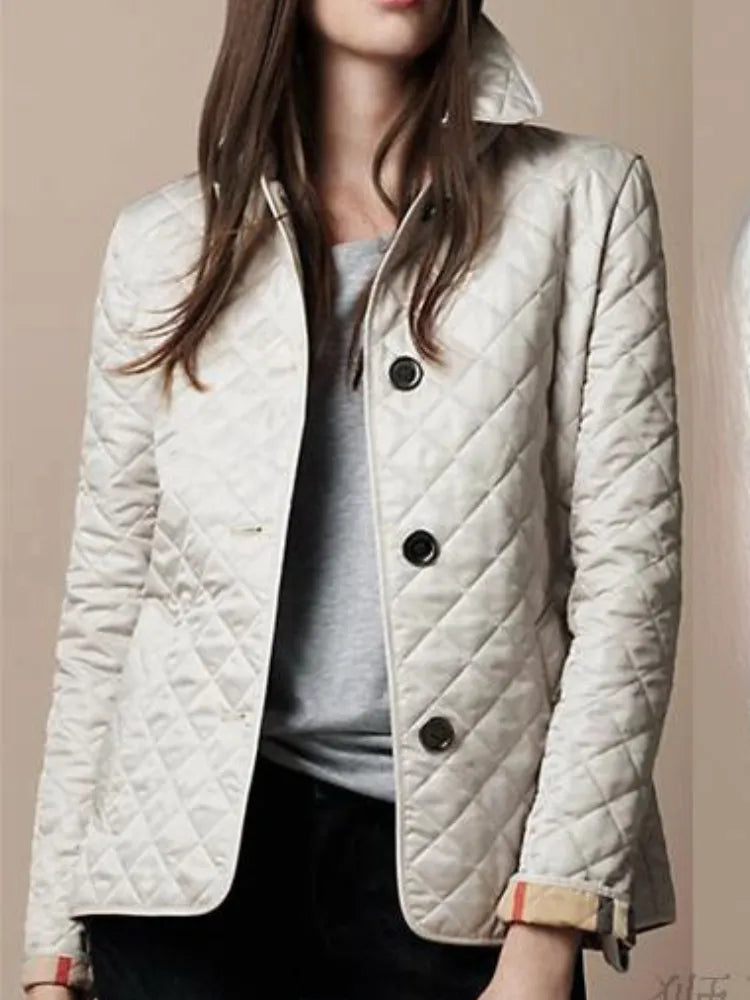 Gesteppte Damen Winterjacke im Klassischen Stil (7)