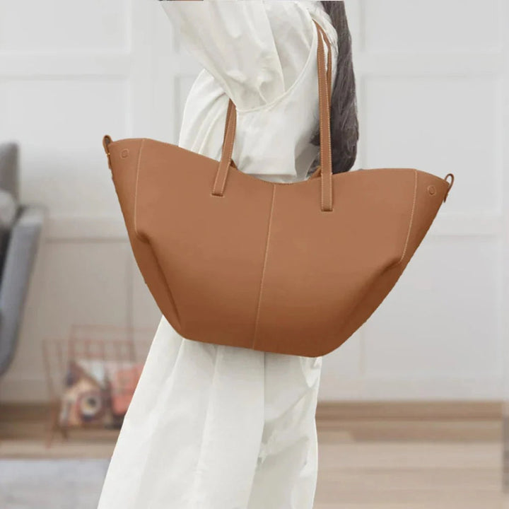 Große Damen Vintage Kunstleder Laptoptasche (2)
