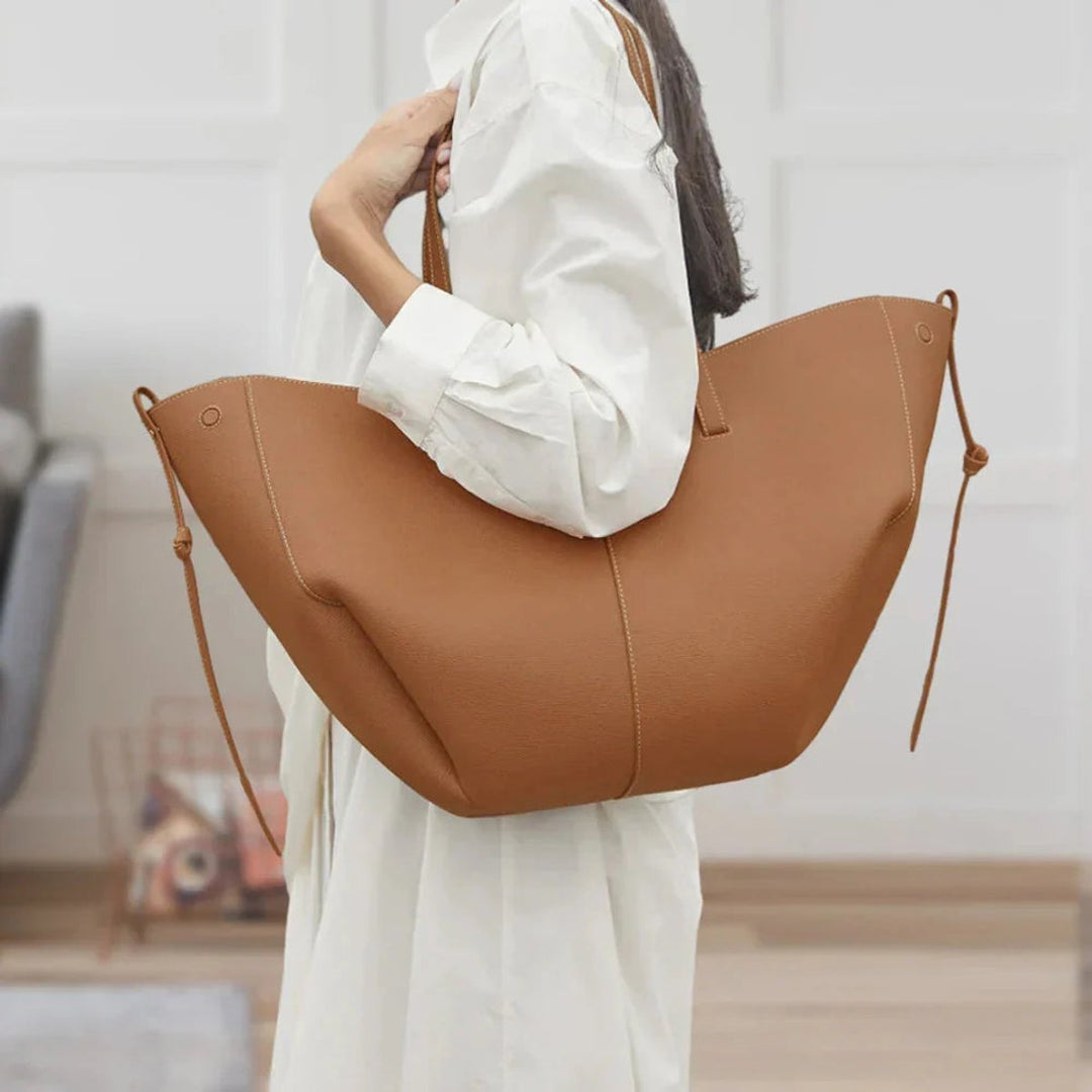 Große Damen Vintage Kunstleder Laptoptasche (3)