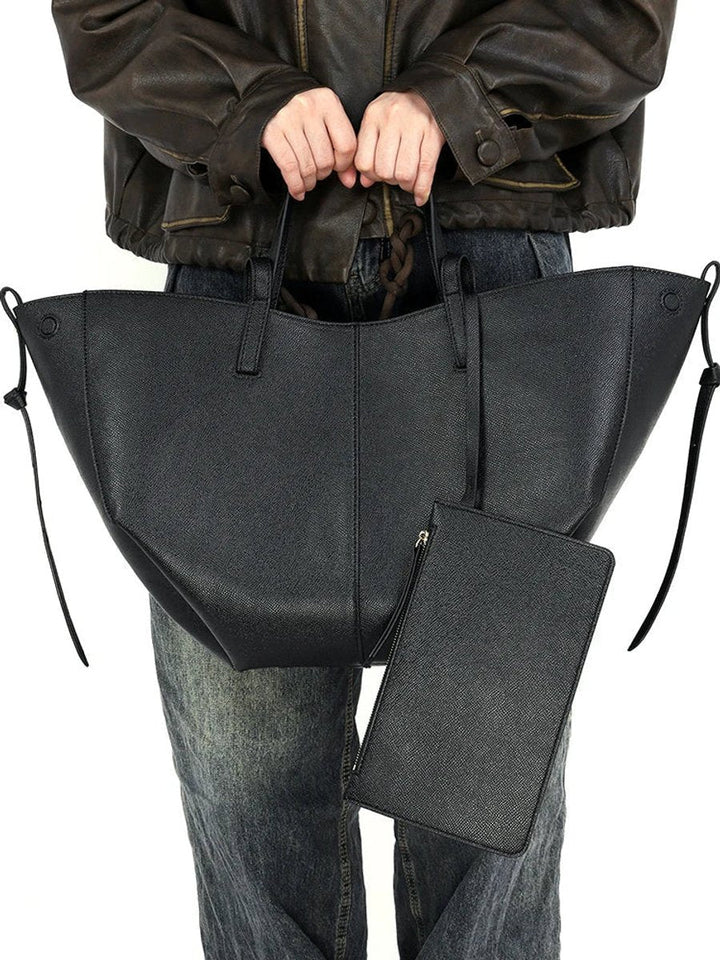Große Damen Vintage Kunstleder Laptoptasche (5)