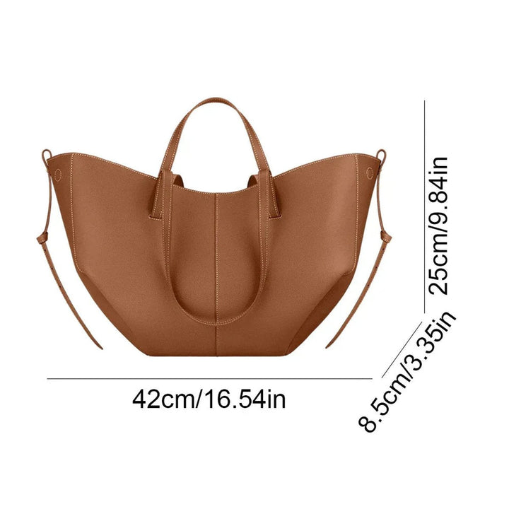 Große Damen Vintage Kunstleder Laptoptasche (7)