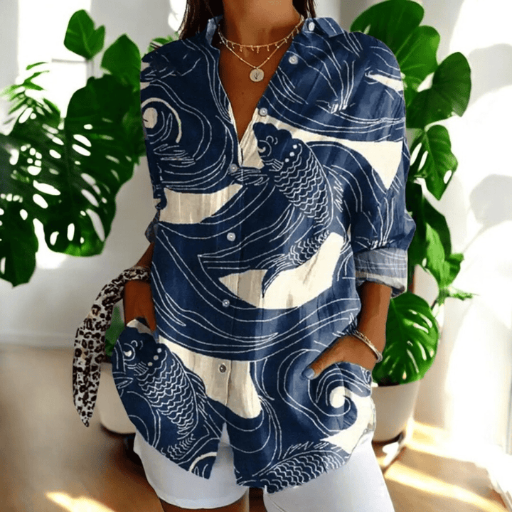 Amara Vintage Bluse mit zeitlosem Schnitt foto 2