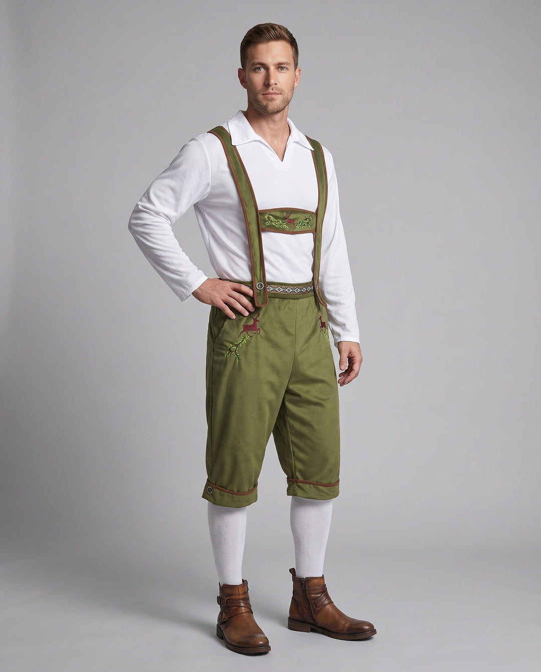 Herren Authentische Lederhose zum Oktoberfest