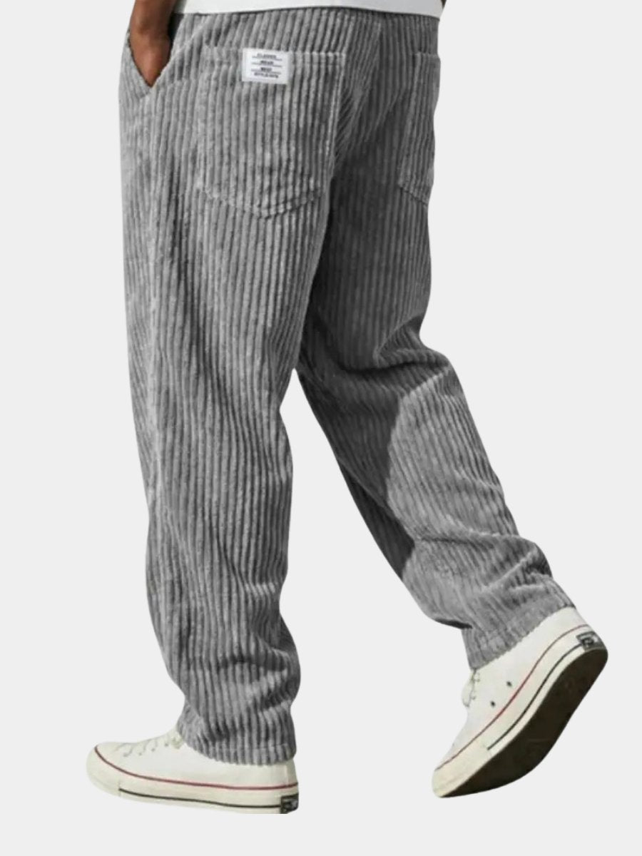 Herren Baggy Cord-Hose mit Elastikbund (2)