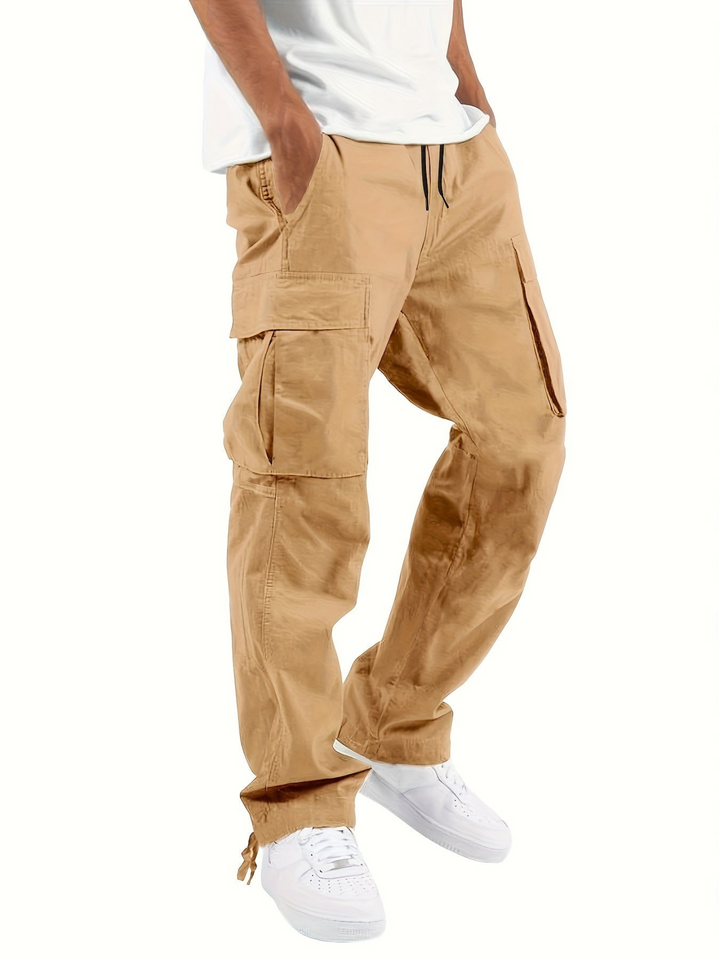 Herren Baggy-Jeans Cargohose mit Taschen (7)